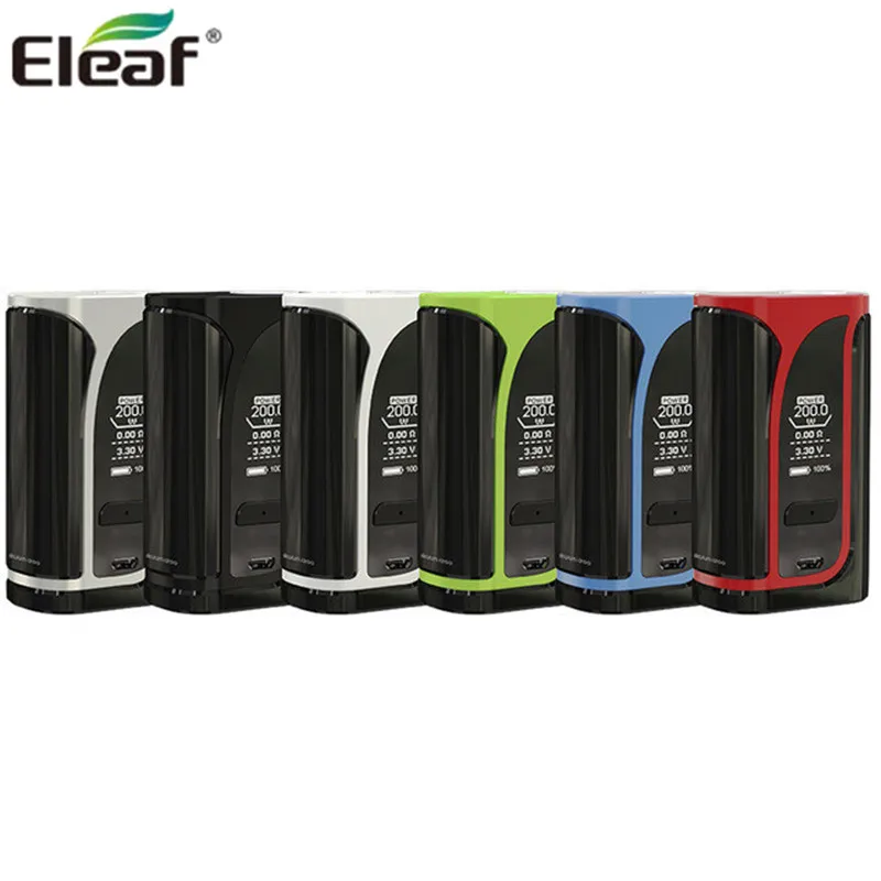 Оригинальный Eleaf iKuun/iKuu i200 Mod Box 200 Вт с 4600 мАч Батарея Vape Поддержка MELO 4 Танк Fit EC2 катушки электронных сигарет комплект для электронной