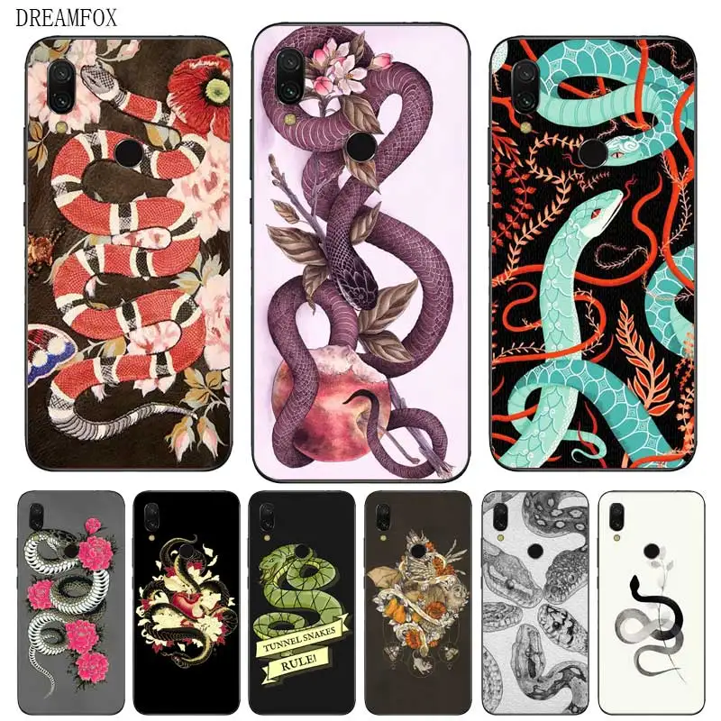 

N437 The Snake Soft TPU Silicone Case Cover For Xiaomi Redmi Note 3 4 4X 5 5A 6 7 Pro Global Case