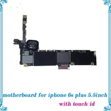 Высокое качество 16 ГБ/64 ГБ/128 ГБ для iphone 6S Plus материнской платы с touch id 5,5 дюйма разблокирована плата с полной чипы материнскую плату