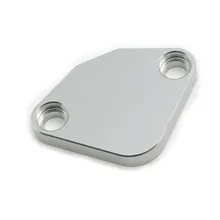 EGR Block Off Plate Raw Aluminum screw cover