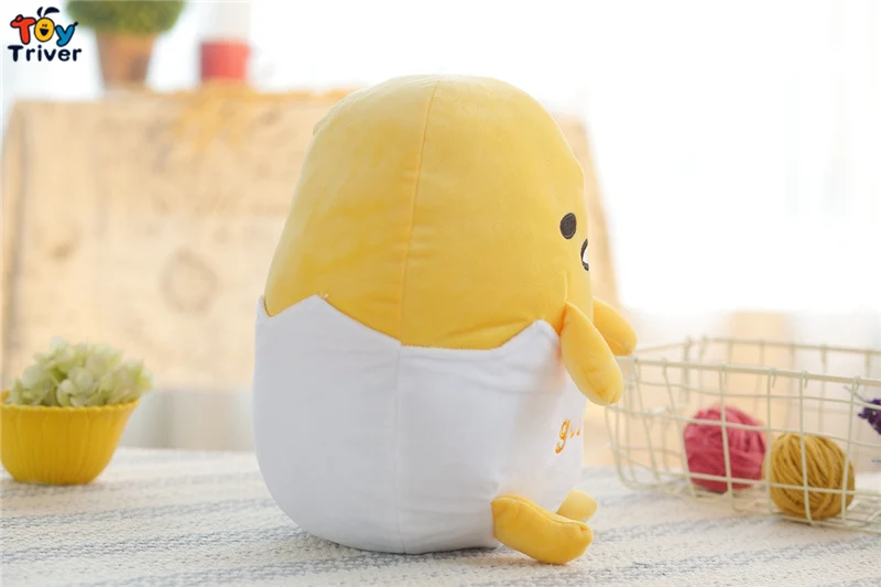 Yellow Gudetama Lazy Egg Yolk Brother плюшевая игрушка Triver Мягкая кукла для детей подарок на день рождения декор дома магазина Прямая