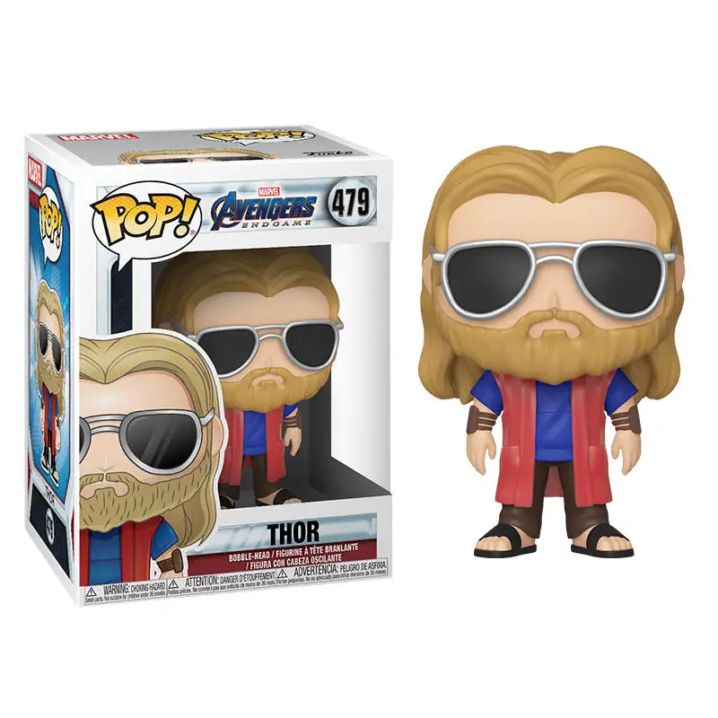 Funko pop Marvel Мстители Endgame THOR 479 # виниловые фигурки Коллекция Модель игрушки для детей Рождественский подарок