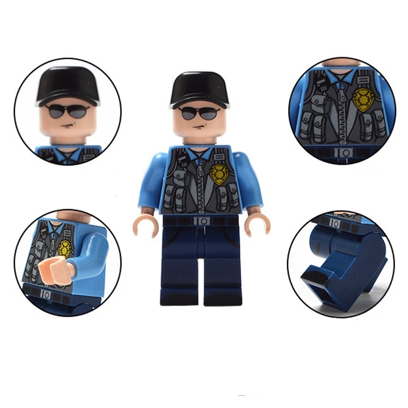 12pcs/lot Military Figures Special Police Compatible Legoings Military Mini WW2 Building Blocks Compatible LegoINGYS Bricks Toys
