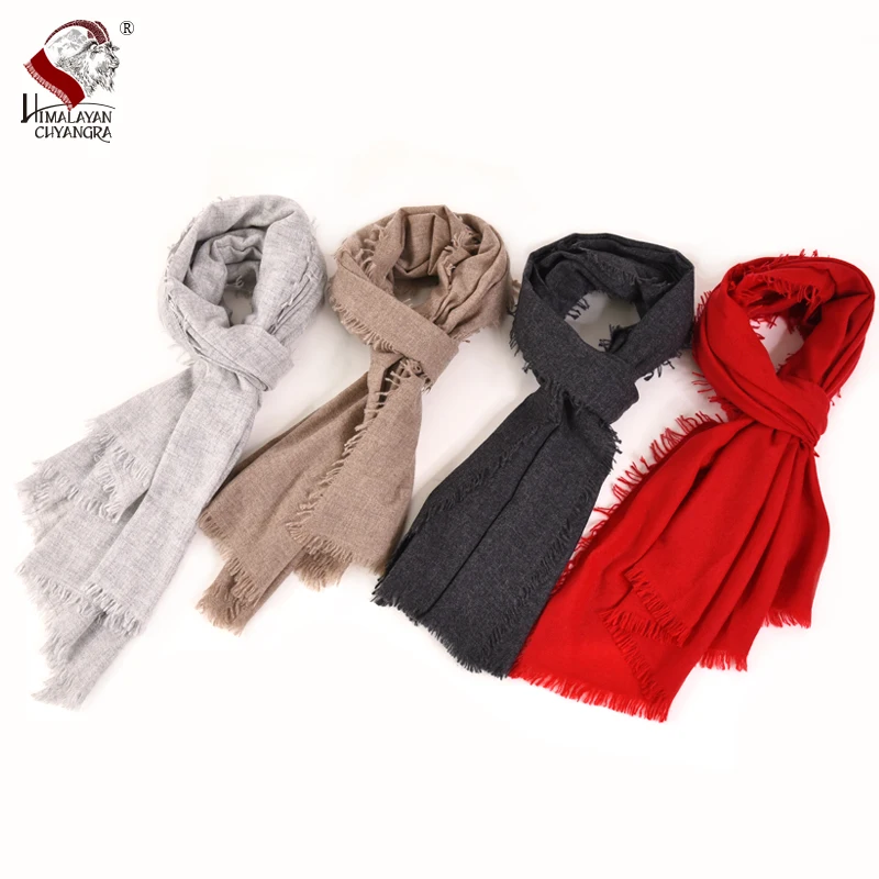 

100% cashmere Charcoal scarf Four Side Fringe Fashinable and Warm soft Made in Nepal Red Brown Charcoal Grey Export to Japan