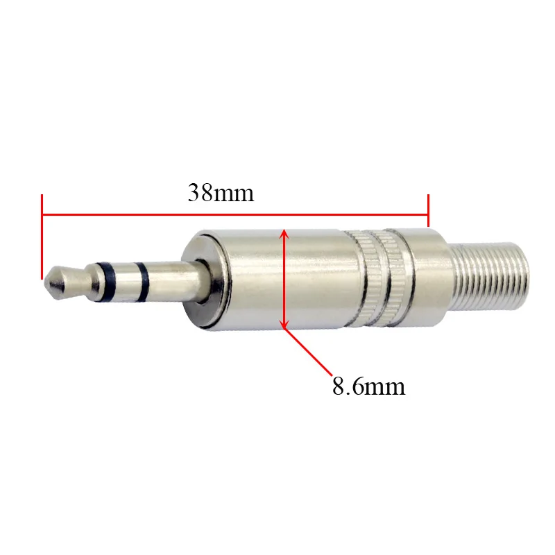 3.5mm male plug wire connector