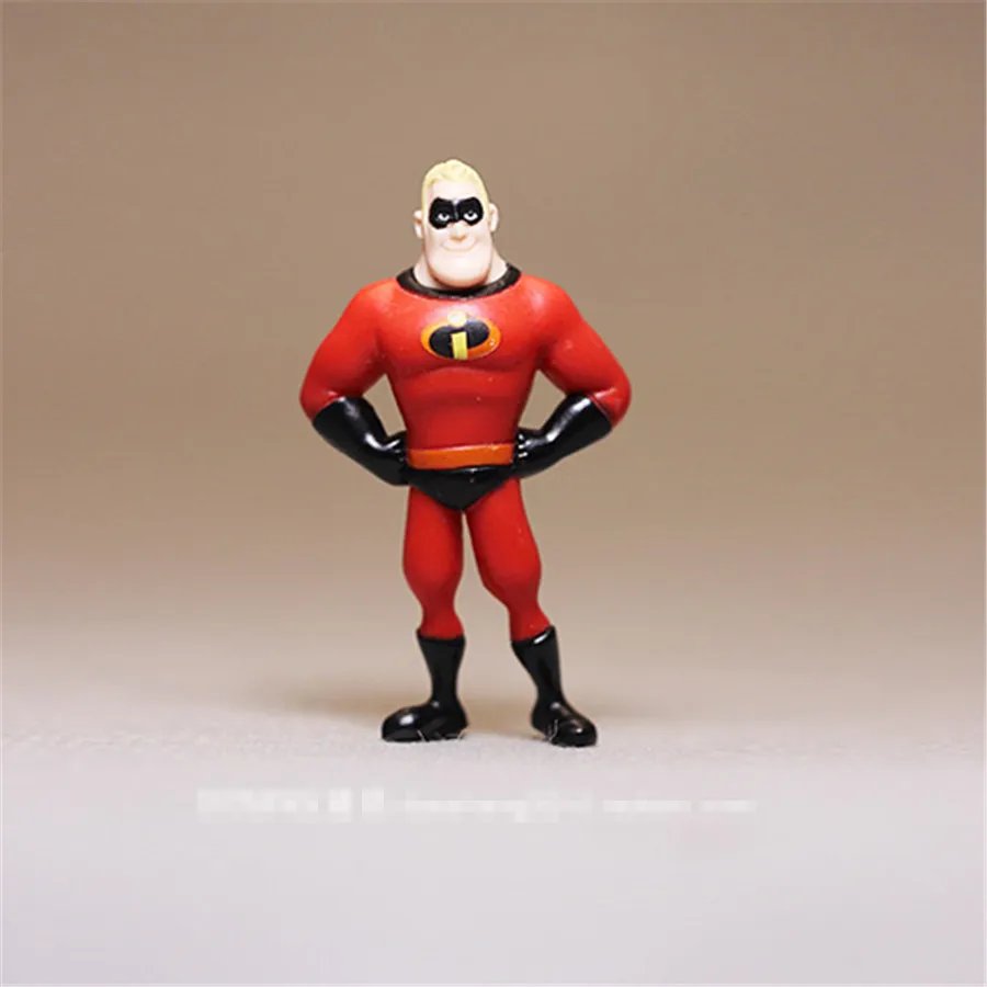 48pcs 6.5cm Original Robet Parr MR incredible Classic Toy The Incredibles mini Doll Action