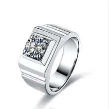 1 карат 18 карат белого золота классический круглый Awesome синтетических алмазов Для женщин Юбилей кольцо великолепные женские Обручение кольцо
