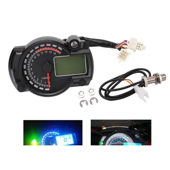 

1pc Waterproof LCD modification instrument Motorcycle code table Digital odometer Speedometer