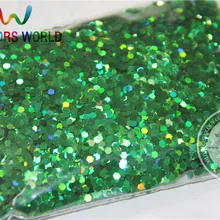 2 мм голографический зеленый цвет блестки разбрызгивающие Блестки для дизайна ногтей и других аксессуаров DIY