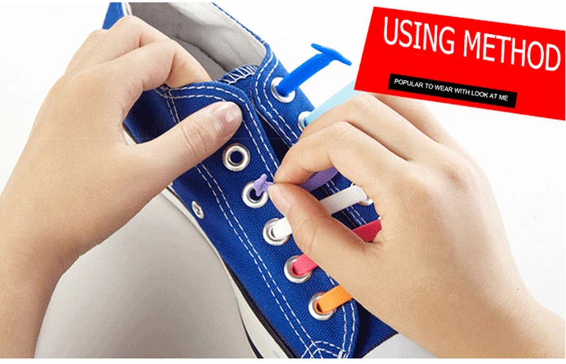 AFashion Store VIP Link Wholesale Shoelace Adult Athletic Running No Tie Shoelaces Elastic Silicone Shoe Lace Children Shoelaces (6)