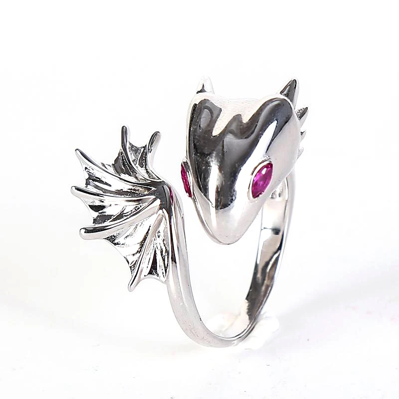 Мужские кольца в стиле панк из медной ткани с красными и синими стразами |