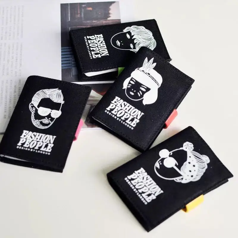 

Hip-pop Tribe Fashion Men&Women 20 Space Fabric Card Holder Bank Credit Cover Business Card Cases Mini Book ID/VIP Card Collect