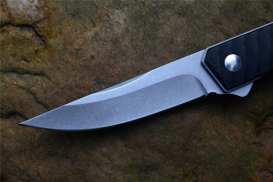 BK Folding Knife Kwaiken Ball Bearing Flipper Pocket Knife G10 Handle 8Cr13MoV Steel Outdoor Camping Survival Knives EDC Tool