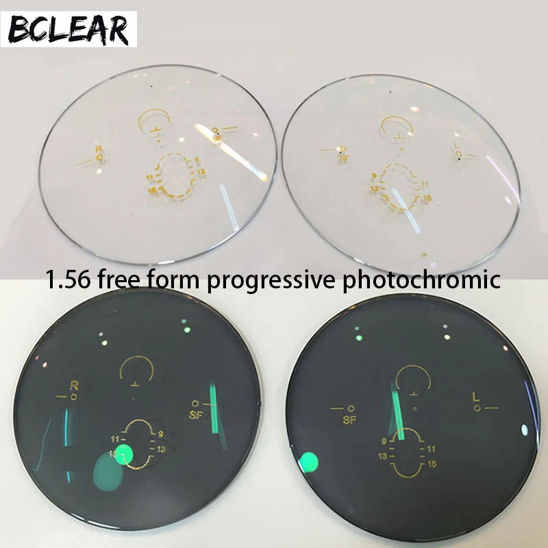 Bclear 1.56 Chameleon Freeform Multi Focal Progressive Photochromic