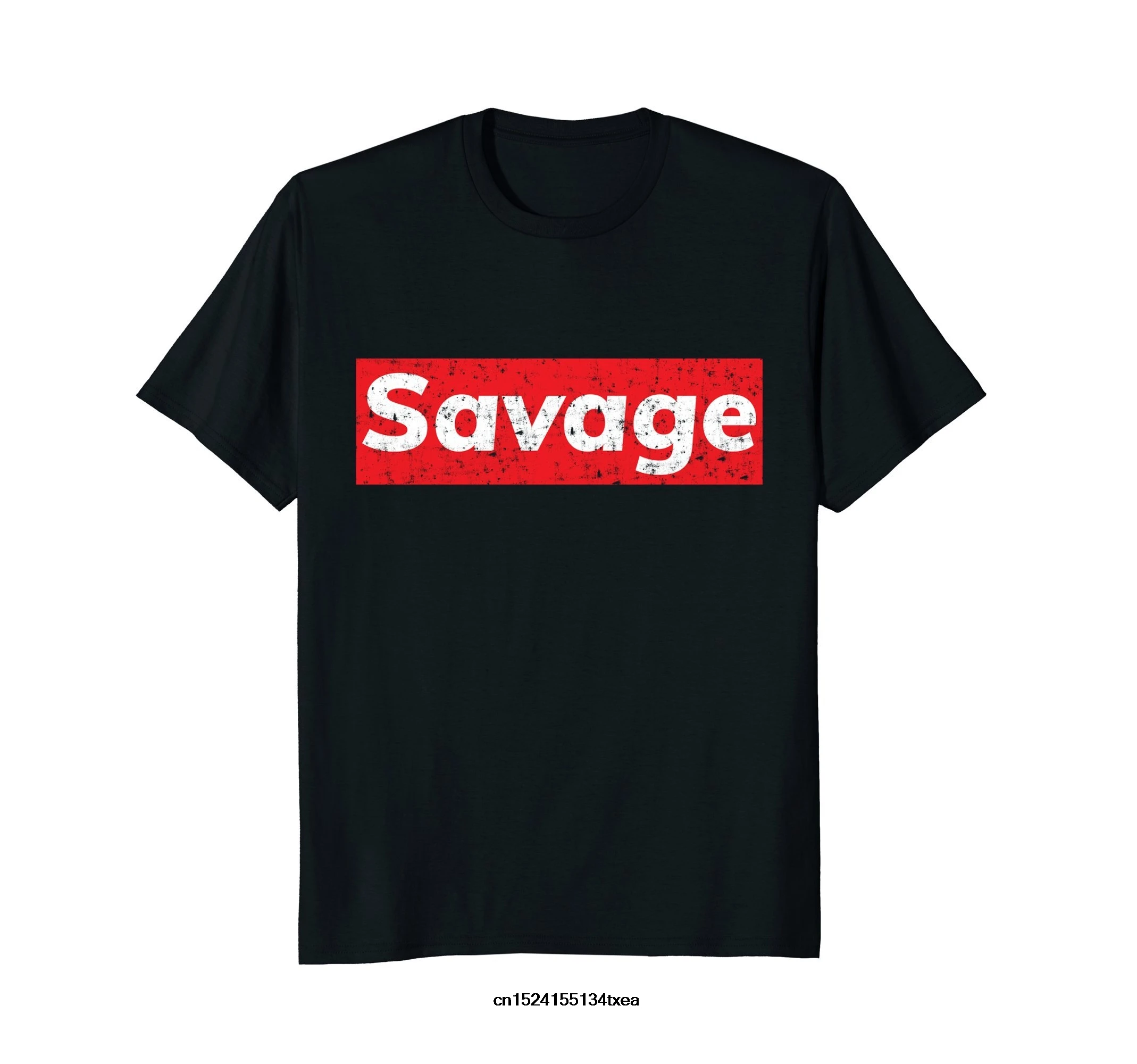 

Funny t shirt men novelty women tshirt Distressed Hip Hop Savage T Shirt
