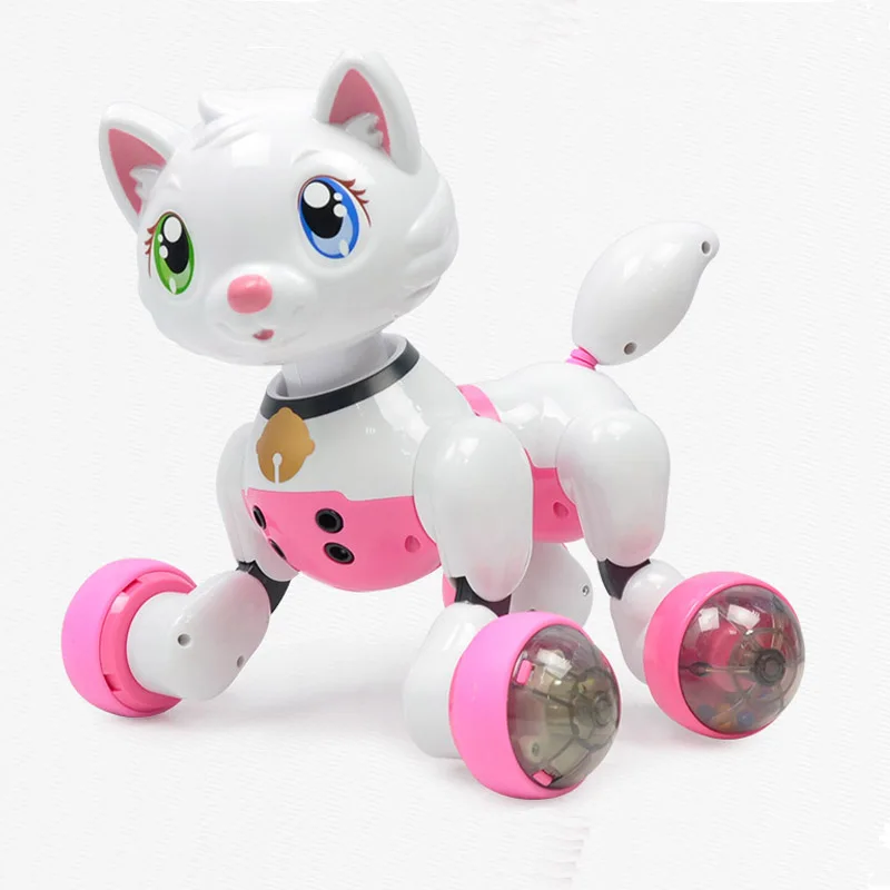 Умный робот-робот с распознаванием голоса, игрушка для собак и кошек, электрическая интерактивная игрушка, игрушка для танцев, раннего образования, детский подарок, игрушки Монтессори - Цвет: Cat
