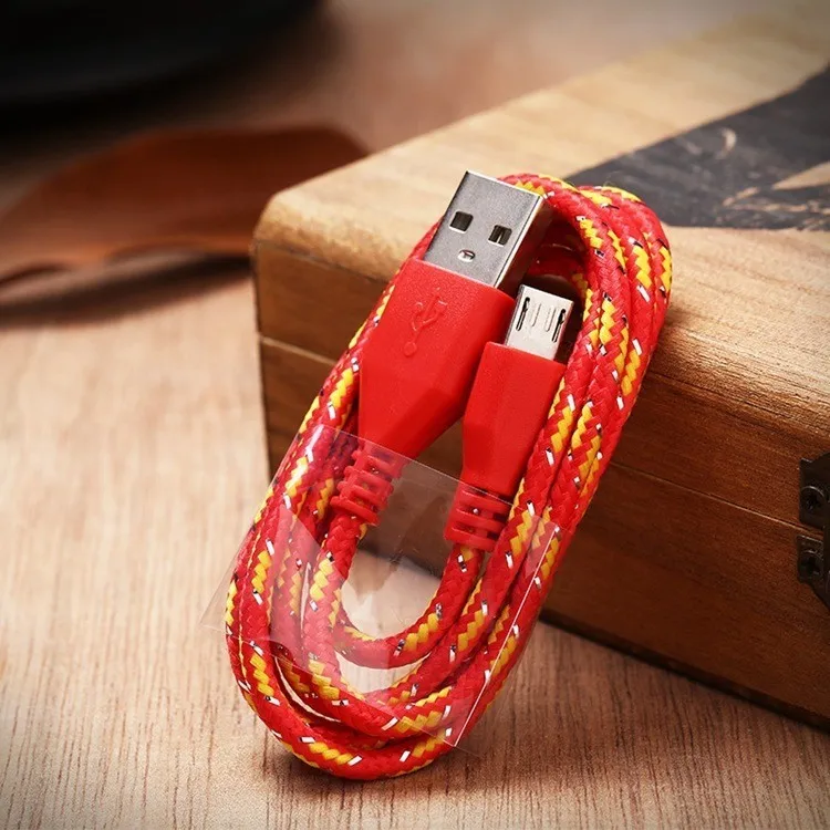 Красный Micro Usb кабель для синхронизации данных и зарядки для samsung huawei Xiaomi Android Phone, кабели для быстрой зарядки для iPhone 5 6 7 Plus X XS XR MAX - Цвет: Красный