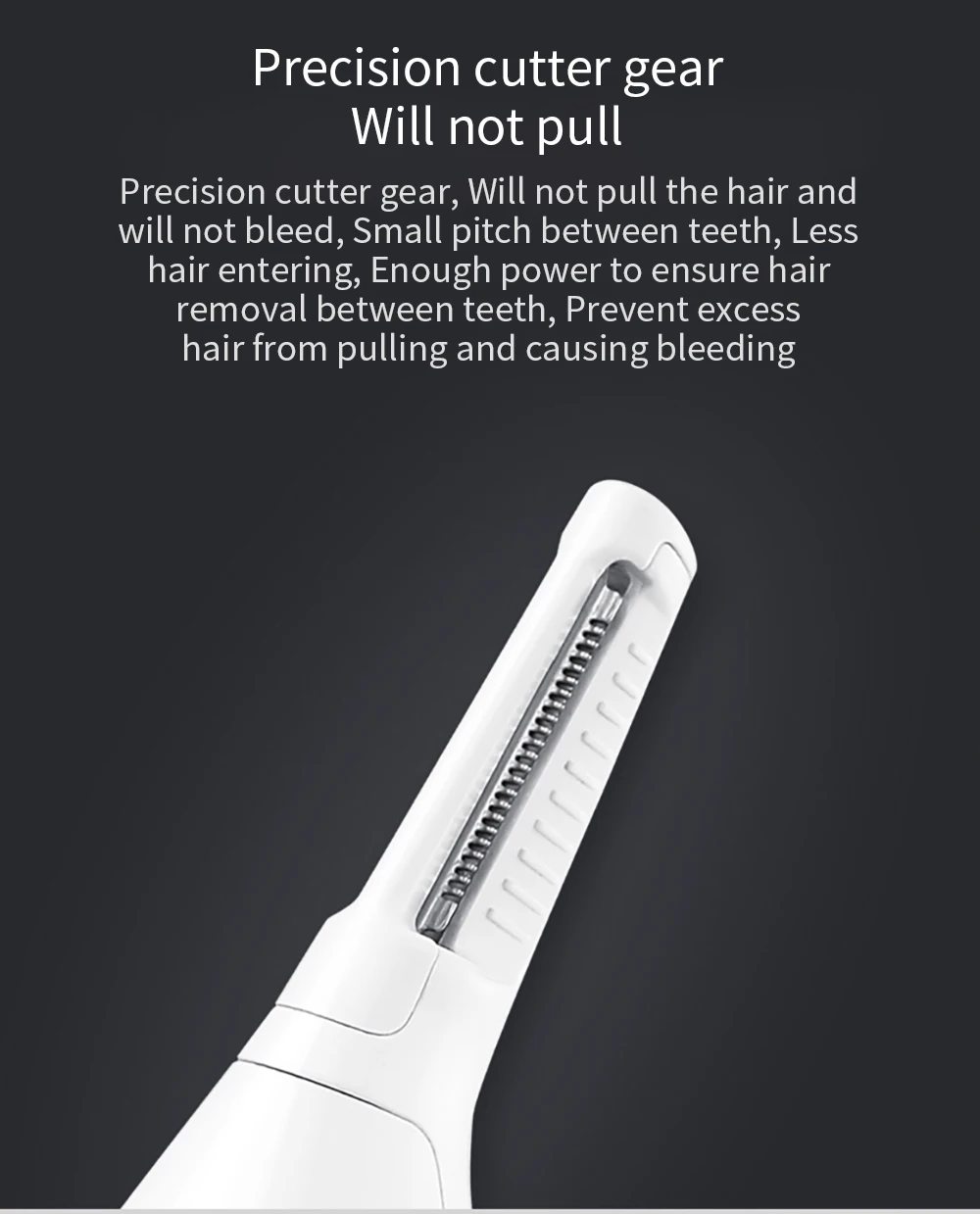 YOUPIN SOOCAS электробритва для удаления волос в носу триммер IPX5 Водонепроницаемый легкий портативный триммер клипер для бровей очиститель для волос триммер