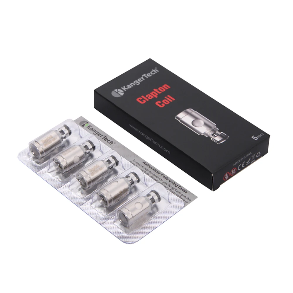 

Original Kanger Clapton Coil 0.5ohm Organic Cotton Atomizer Core for Subtank Toptank Nebox Electronic Cigarette Accessory