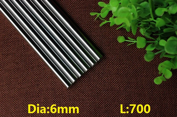 30pcs/lot 6mm linear shaft 700mm long 6x700mm hardened linear shaft chromed plated linear shaft steel rod bar CNC 3D printer 30pcs/lot 6mm linear shaft 700mm long 6x700mm hardened linear shaft chromed plated linear shaft steel rod bar CNC 3D printer