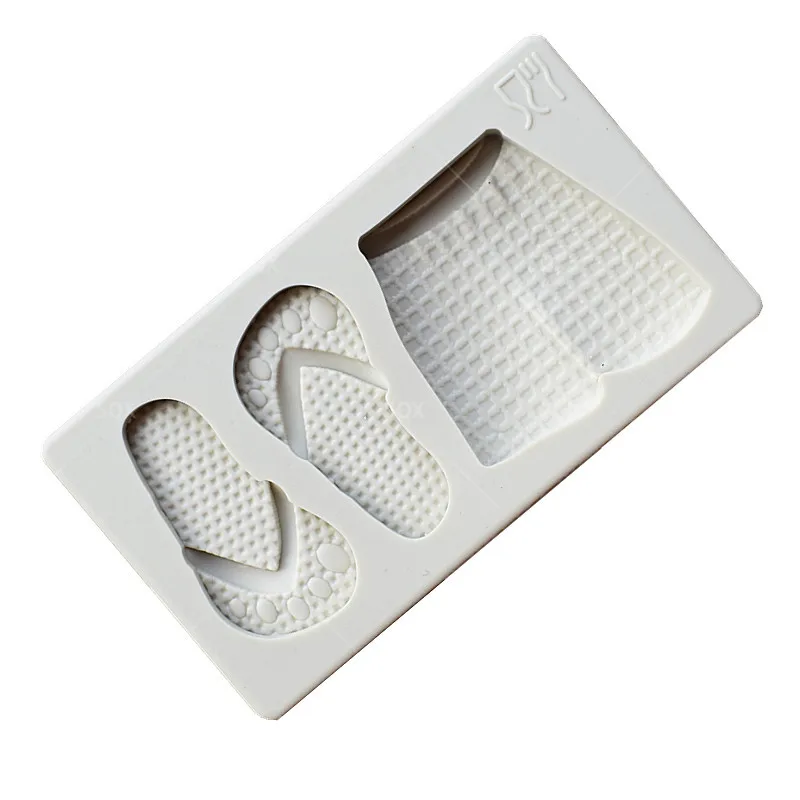

slippers shorts Fondant Cake Baking Molds,Moule Silicone,Cake Decorating Tools Pastry Tools MR19