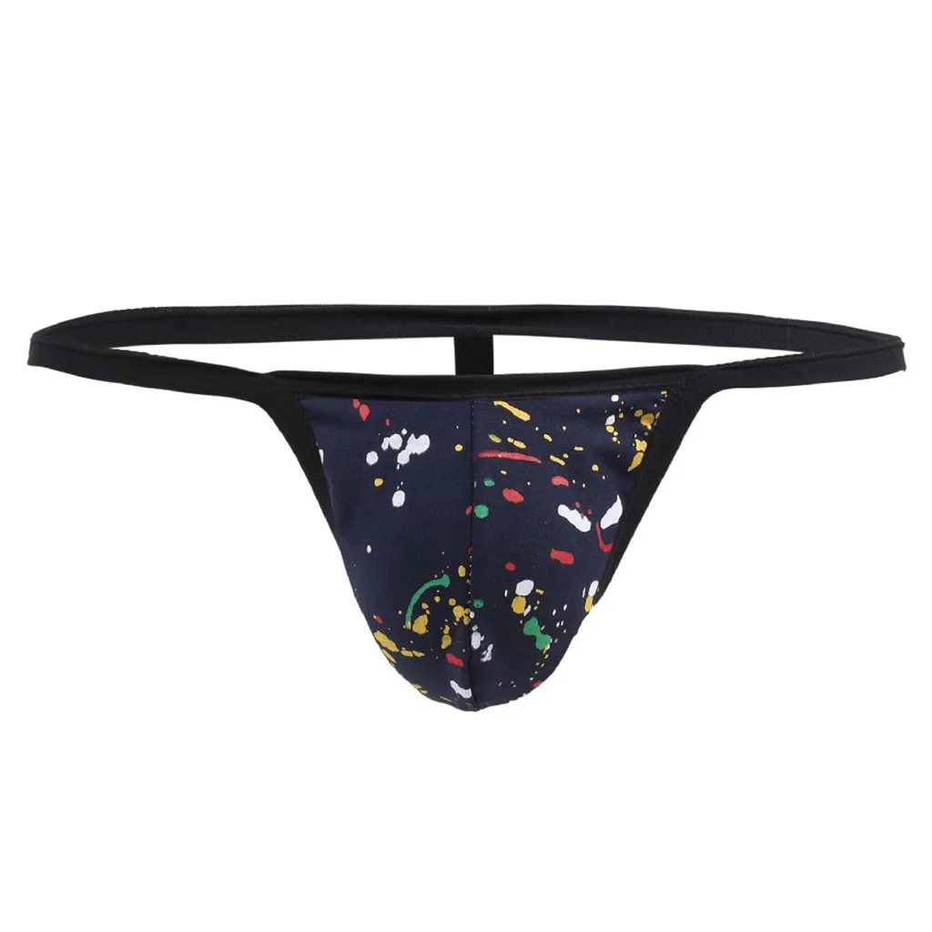 

tanga hombre Men Sexy Underwear New Fashion Color Dot Printing Low Waist G-string Underpants male panties thong sissy panties