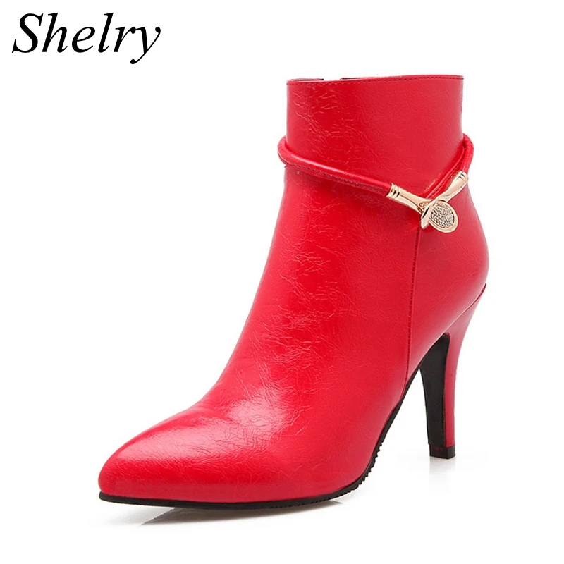 red bottom ankle booties