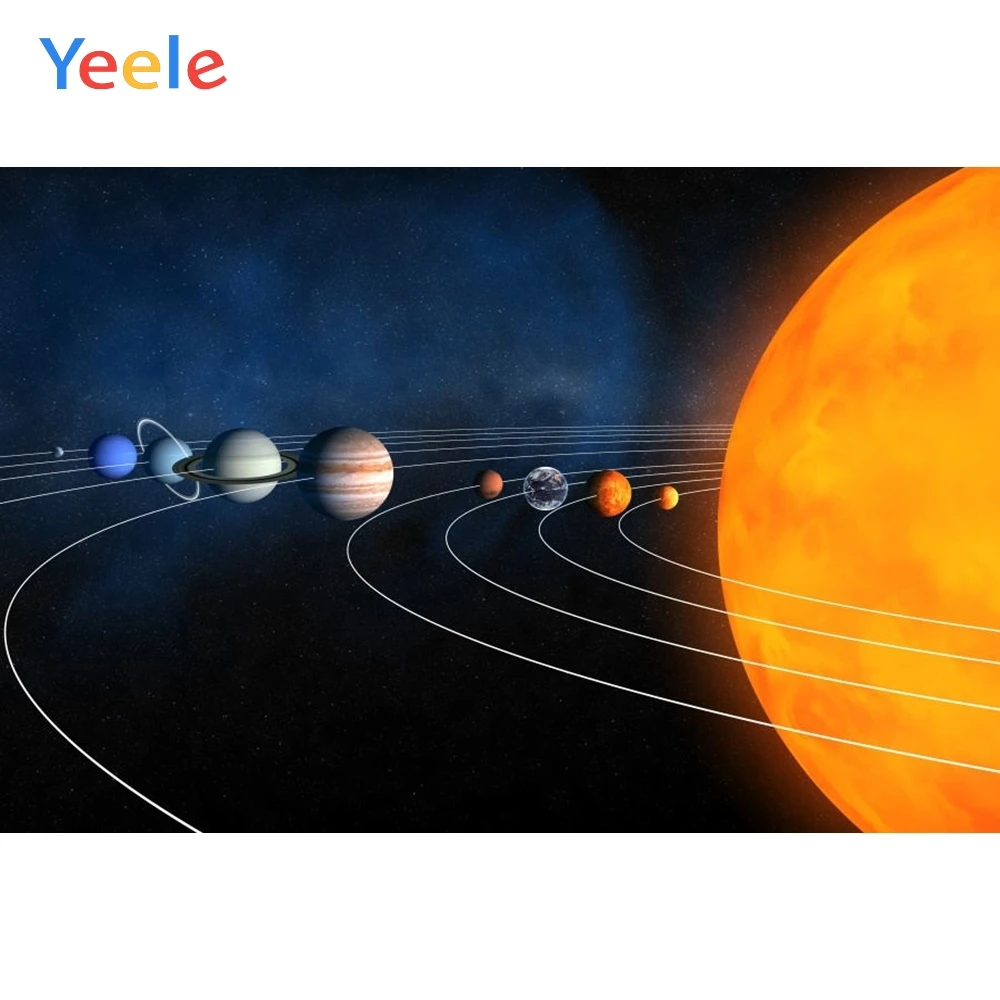 Виниловая солнечная система Yeele Sun Planet для детей на день рождения, фотосъемка для мальчика, Фотофон для фотостудии