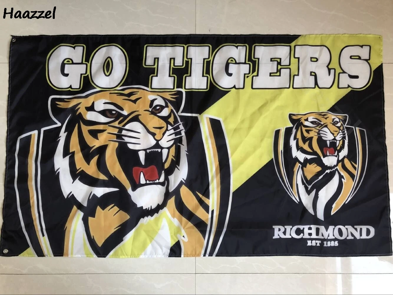

3ft x 5ft 3 x5ft Richmond Tigers AFL Game Day Large Flag print Polyester banner flag Size 150*90cm