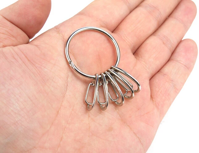EDC gear 5 шт./лот мини карабины Пружинные застежки для альпинистского рюкзака брелок