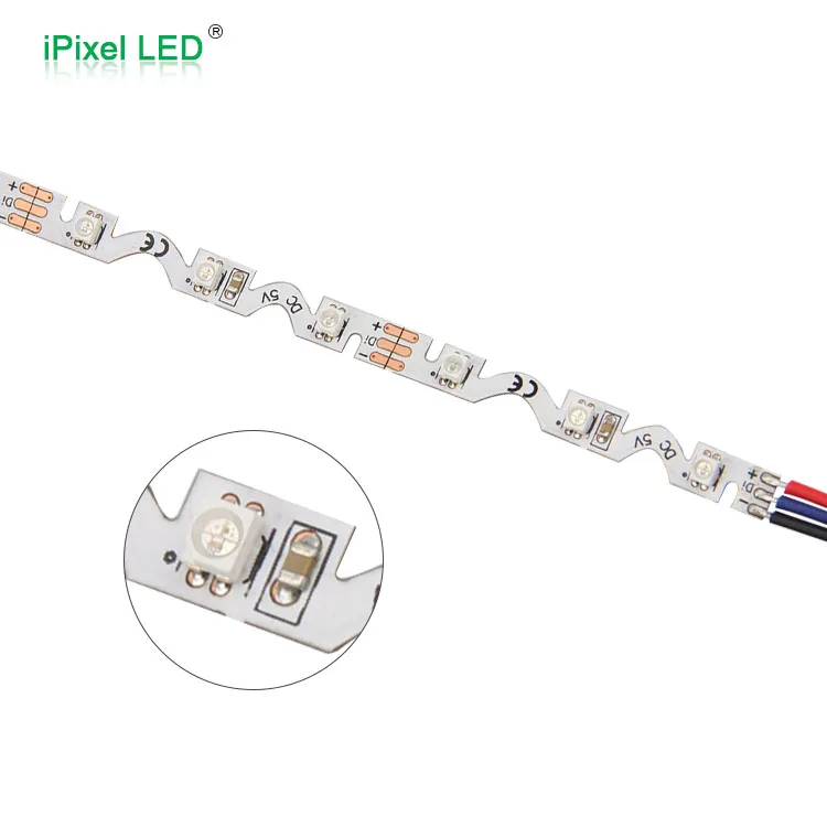 

SMD3528 Bendable S shape addressable LED strip flexible addressable led strip