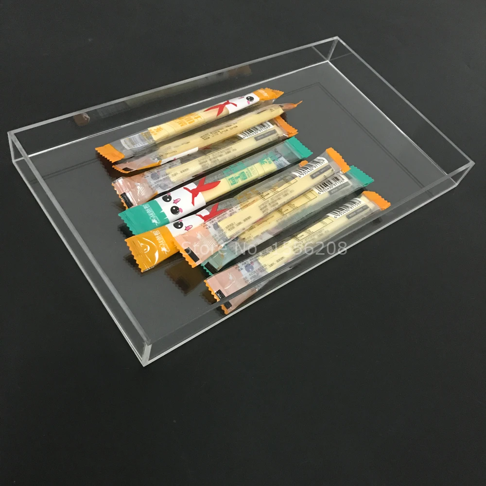 Современный Прямоугольный поддон Lucite ручной работы для кексов украшение