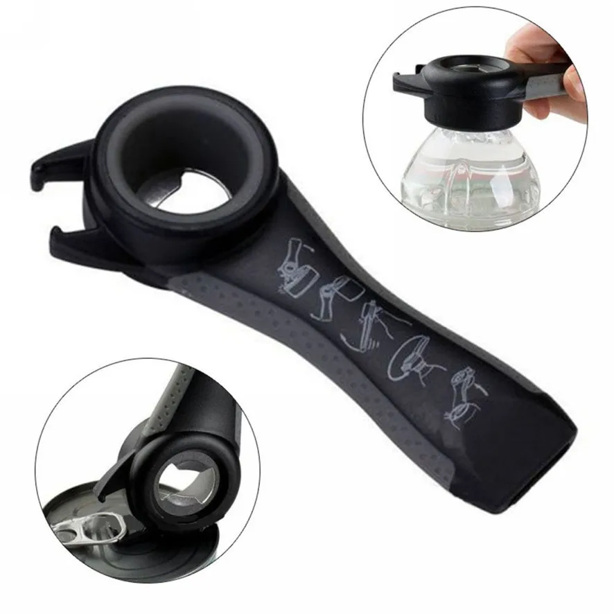 

2017 Home Kitchen Multifunction 5 in 1 Bottles Jars Cans Manual Opener Tool Gadget Hot Purchasing