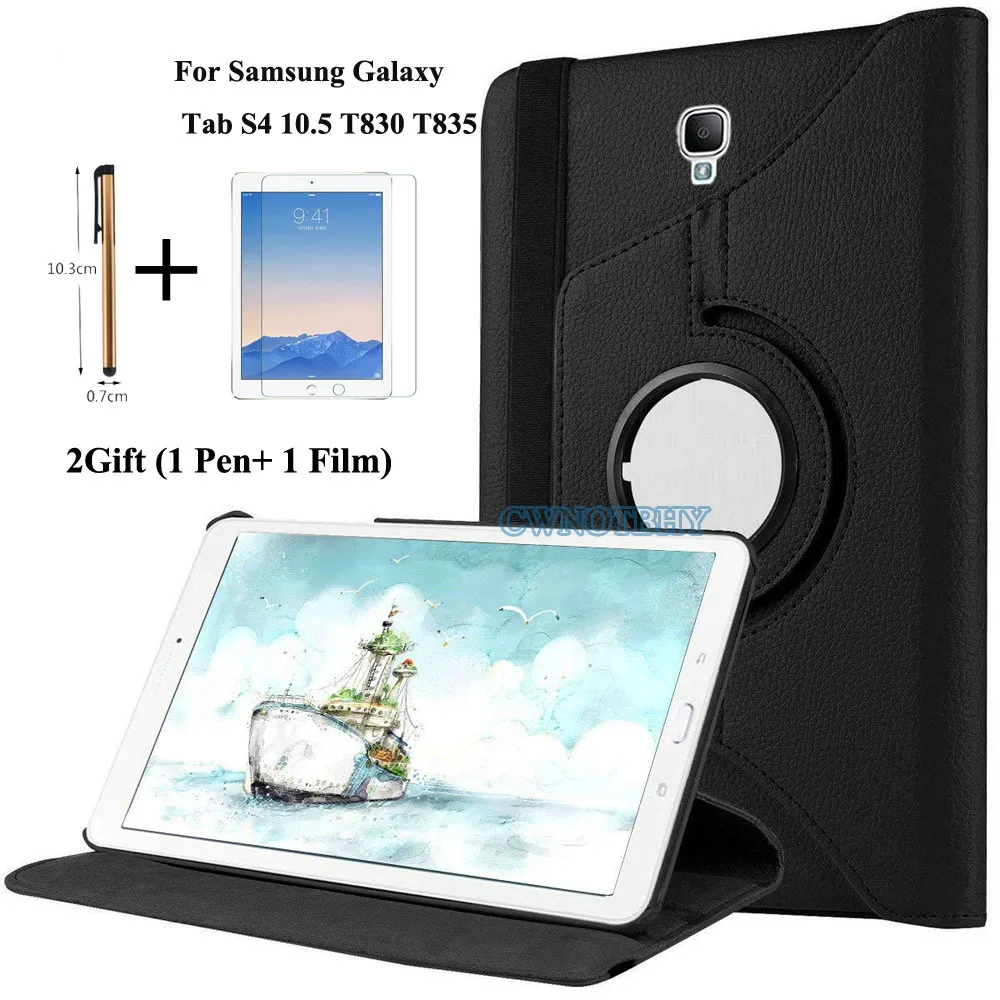 360 Вращающийся чехол для Samsung Galaxy Tab S4 10 5 T830 T835 SM-T830 SM-T835 Стенд Обложка из