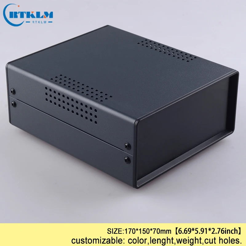 Electrical junction instrument box Iron box for font b electronics b font project housing diy iron