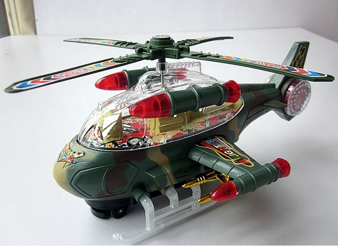 Модель самолета имитация разборки Электрический сборка вертолет со светом и звуком пластиковые Развивающие игрушки для детей