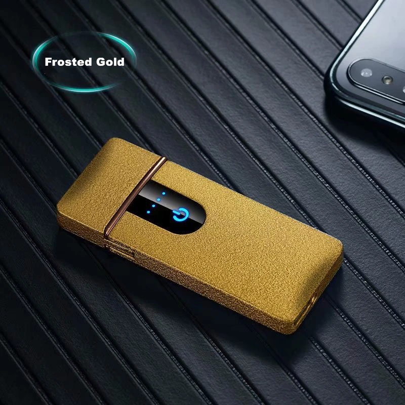 Ветрозащитная электрическая зажигалка с подключением к USB для сигарет дымчатые