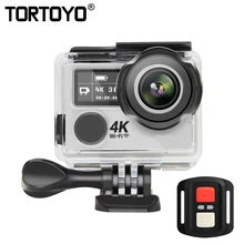 K9X экшн Камера 4 K 30Fps 1080 P HD 2," двойной Экран Водонепроницаемый подводный Спорт DV c Wi-Fi пульт дистанционного управления Управление объектив «рыбий глаз» Широкий формат