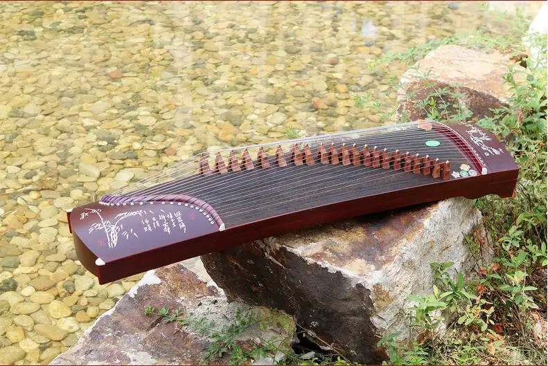 125 см ребенок используется профессиональный 21 струнный китайский zither 3/4 размер мини guzheng Профессиональный копания инкрустации Твердые Гу Чжэн зитер