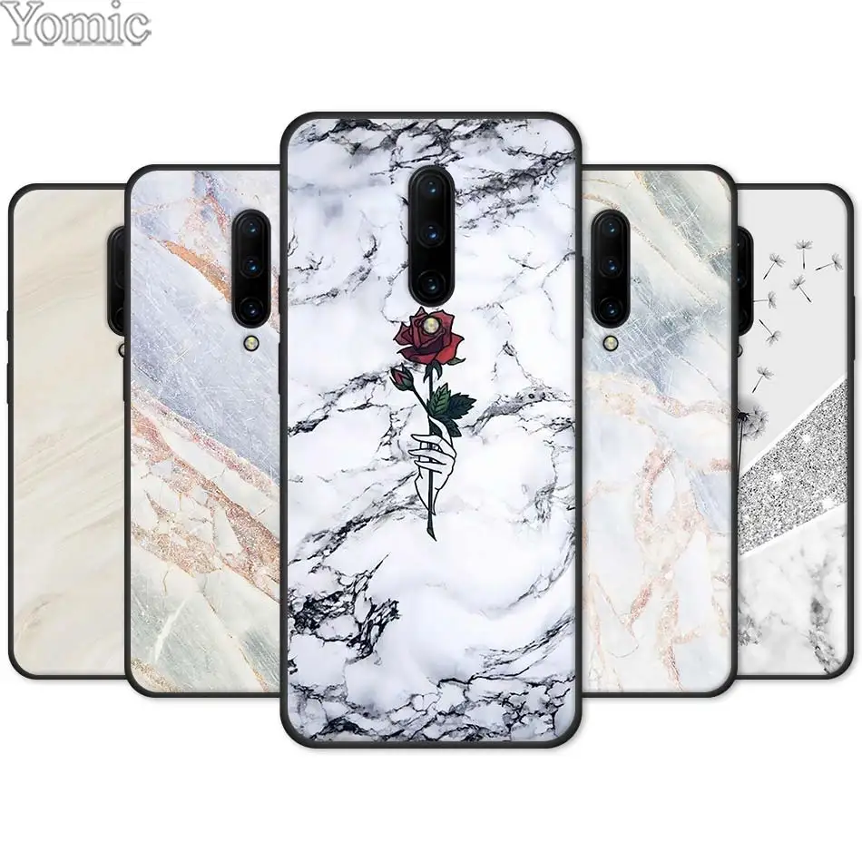 Newest Fashion Marble Silicone Phone Case for font b Oneplus b font font b 7 b
