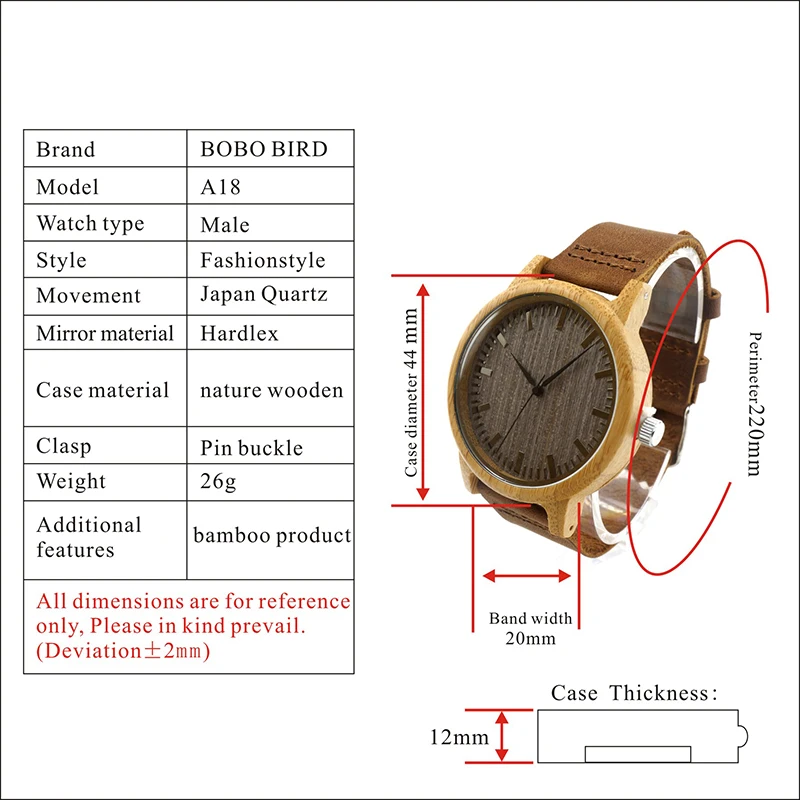 BOBO BIRD часы-браслет из WA18L10 Винтаж легкий круглые бамбуковые деревянные кварцевые часы с кожаной полосы для Для женщин Для мужчин часы платформе лидирующего бренда с фирменным дизайном