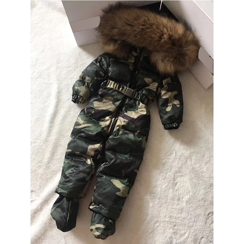 Детский зимний комбинезон для новорожденных зимняя одежда малышей мальчиков от 0