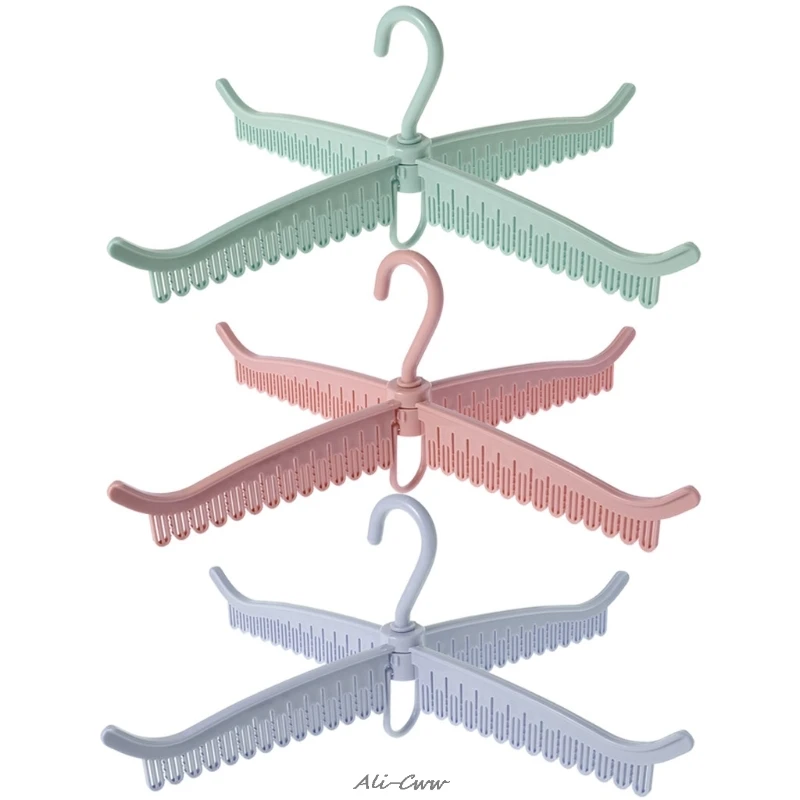 

Multifunctional Cloth Socks Hanger Drying Rack Foldable Bathroom Clothespin Clip 52 Hanger Clips