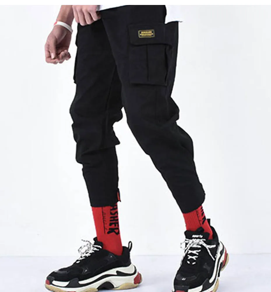 Aelfric エデンカジュアルカーゴパンツ男性ブランド服の足スウェット 