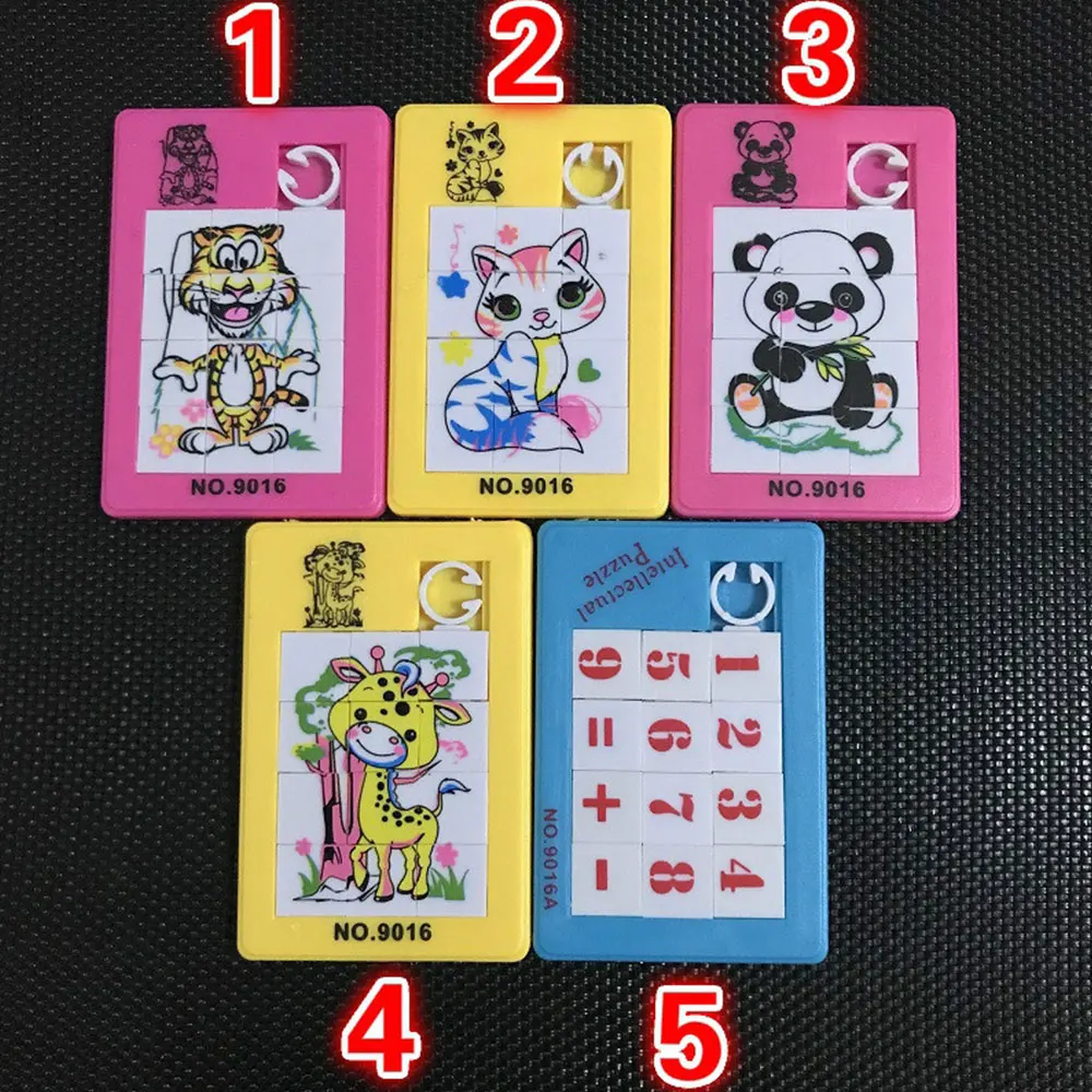 

2019 Novelty Sliding Puzzle Plastic Education Animal Puzzle for Cute Drop Shipping