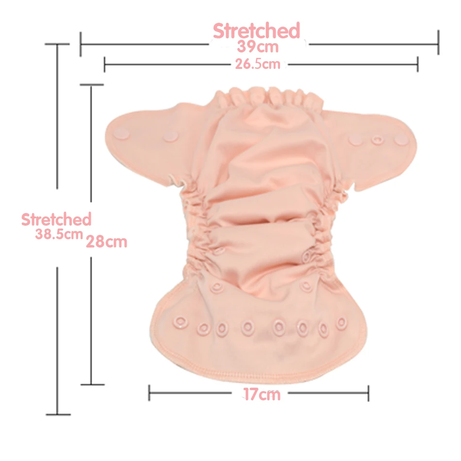 Miababy/(5 шт.) Бамбуковые хлопковые подгузники для новорожденных с водонепроницаемой и дышащей подкладкой