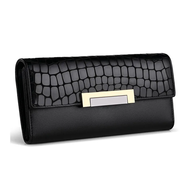 SENDEFN Long Women Purse Genuine Leather Wallet Brand 2017 Solid