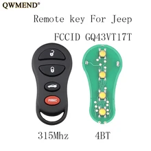 QWMEND 4 кнопки 315 МГц для Jeep Liberty 2002 2003 2004 для CHRYSLER DODGE GQ43VT17T оригинальные ключи