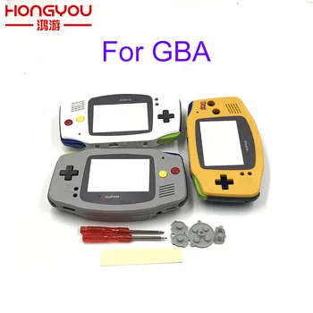 

Replacement Grey Housing Shell Case w/Black Buttons for Nintendo Gameboy Advance GBA for for Super famicom Controller