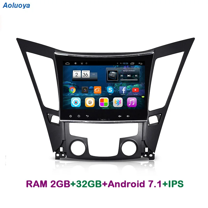 

Aoluoya IPS RAM 2GB+32GB Android 7.1 CAR RADIO DVD GPS Player For Sonata 8 YF I40 I45 I50 2011 2012 2013 2014 2015 Bluetooth DAB
